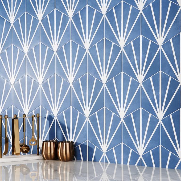 Blue Tile Looks We Love - Soho Studio Corp. Tile at SurfacesPCB